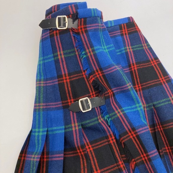Geoffrey Tailor Highland Crafts Royal Mile Scotland Pure Wool Plaid Kilt Womans - Picture 4 of 7